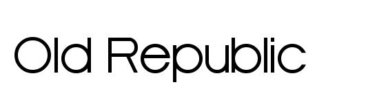 Old Republic Font