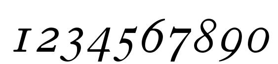 Old Style 7 Italic Old Style Figures Font, Number Fonts