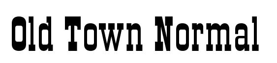 Old Town Normal Font
