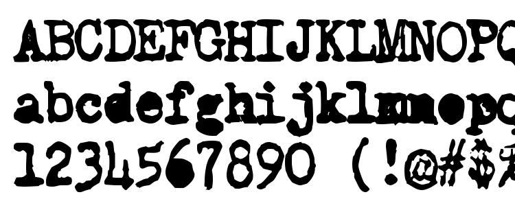 glyphs Old Typewriter Simplified font, сharacters Old Typewriter Simplified font, symbols Old Typewriter Simplified font, character map Old Typewriter Simplified font, preview Old Typewriter Simplified font, abc Old Typewriter Simplified font, Old Typewriter Simplified font