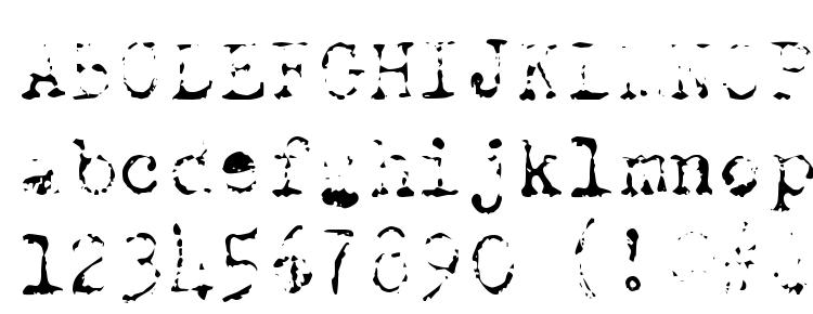 glyphs Old Typewriter Skimpy font, сharacters Old Typewriter Skimpy font, symbols Old Typewriter Skimpy font, character map Old Typewriter Skimpy font, preview Old Typewriter Skimpy font, abc Old Typewriter Skimpy font, Old Typewriter Skimpy font