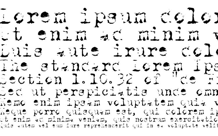 specimens Old Typewriter Skimpy font, sample Old Typewriter Skimpy font, an example of writing Old Typewriter Skimpy font, review Old Typewriter Skimpy font, preview Old Typewriter Skimpy font, Old Typewriter Skimpy font