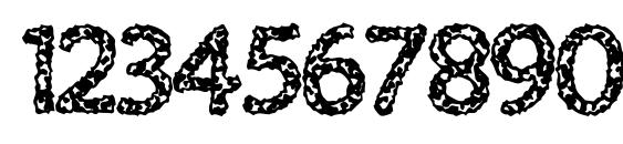 Old Virus Font, Number Fonts