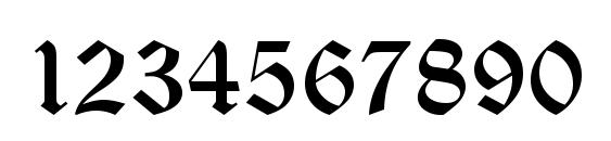 OldBlackletter Regular Font, Number Fonts