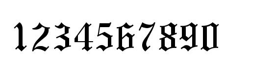 Olde English Regular Font, Number Fonts