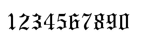 Olde English Font, Number Fonts