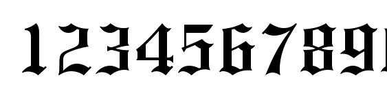 Olde Englishe Font, Number Fonts