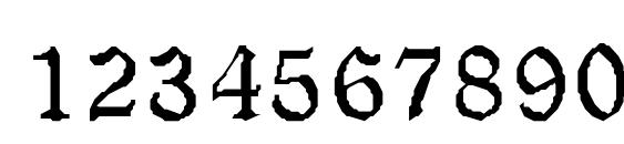 OldeWorld Bold Font, Number Fonts