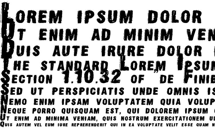 specimens Oldpress dsg font, sample Oldpress dsg font, an example of writing Oldpress dsg font, review Oldpress dsg font, preview Oldpress dsg font, Oldpress dsg font