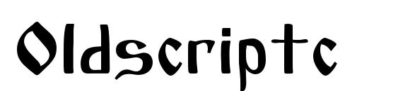 шрифт Oldscriptc, бесплатный шрифт Oldscriptc, предварительный просмотр шрифта Oldscriptc