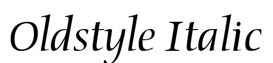 Oldstyle Italic Font