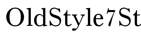 шрифт OldStyle7Std, бесплатный шрифт OldStyle7Std, предварительный просмотр шрифта OldStyle7Std