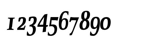 OldstyleCondensed Bold Italic Font, Number Fonts