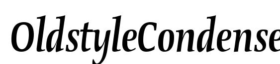 OldstyleCondensed Bold Italic Font