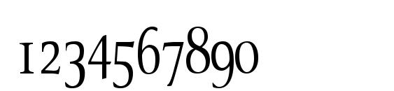 OldstyleCondensed Regular Font, Number Fonts