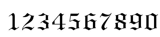 Oldtext Font, Number Fonts