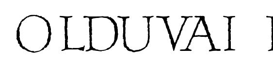 Olduvai regular Font