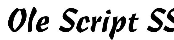 шрифт Ole Script SSi, бесплатный шрифт Ole Script SSi, предварительный просмотр шрифта Ole Script SSi