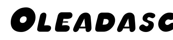 Oleadascapsssk italic Font