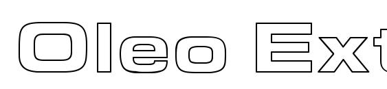 шрифт Oleo Extended Hollow, бесплатный шрифт Oleo Extended Hollow, предварительный просмотр шрифта Oleo Extended Hollow