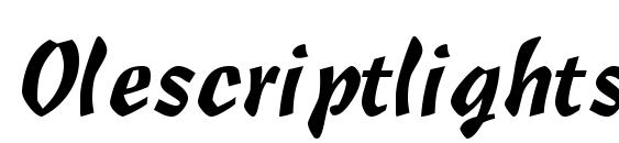 шрифт Olescriptlightssk, бесплатный шрифт Olescriptlightssk, предварительный просмотр шрифта Olescriptlightssk