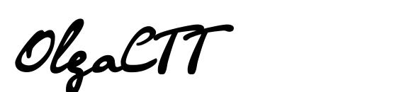 шрифт OlgaCTT, бесплатный шрифт OlgaCTT, предварительный просмотр шрифта OlgaCTT