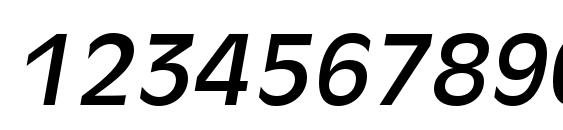 Oliverc italic Font, Number Fonts