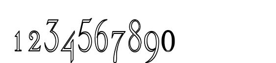 Olivert condensed Font, Number Fonts
