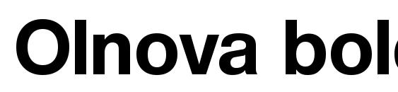 Olnova bold font, free Olnova bold font, preview Olnova bold font