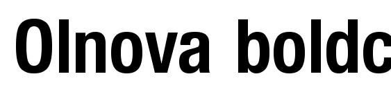 Olnova boldcond font, free Olnova boldcond font, preview Olnova boldcond font
