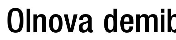 Olnova demiboldcond Font