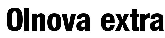 Olnova extraboldcond Font