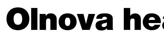 Olnova heavy Font