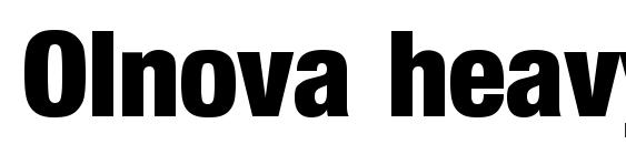 шрифт Olnova heavycond, бесплатный шрифт Olnova heavycond, предварительный просмотр шрифта Olnova heavycond