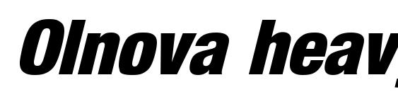 шрифт Olnova heavycondita, бесплатный шрифт Olnova heavycondita, предварительный просмотр шрифта Olnova heavycondita