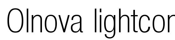 Шрифт Olnova lightcond