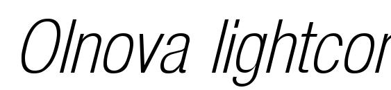 Шрифт Olnova lightcondita