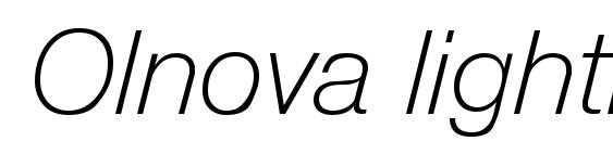 Olnova lightita font, free Olnova lightita font, preview Olnova lightita font