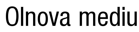 Olnova mediumcond Font