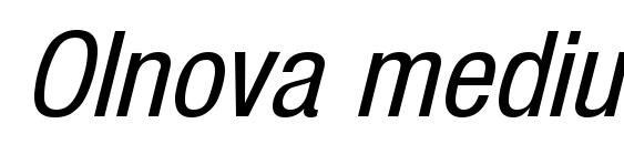 Olnova mediumcondita Font