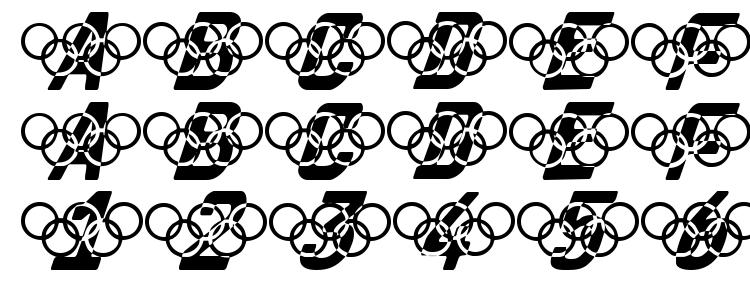 glyphs Olympia 2000 font, сharacters Olympia 2000 font, symbols Olympia 2000 font, character map Olympia 2000 font, preview Olympia 2000 font, abc Olympia 2000 font, Olympia 2000 font