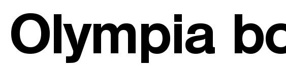 шрифт Olympia bold, бесплатный шрифт Olympia bold, предварительный просмотр шрифта Olympia bold