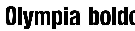 шрифт Olympia boldcond, бесплатный шрифт Olympia boldcond, предварительный просмотр шрифта Olympia boldcond