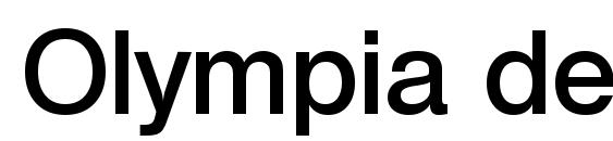 Olympia demibold font, free Olympia demibold font, preview Olympia demibold font