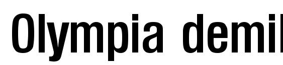 Olympia demiboldcond font, free Olympia demiboldcond font, preview Olympia demiboldcond font