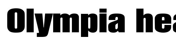 Olympia heavycond Font