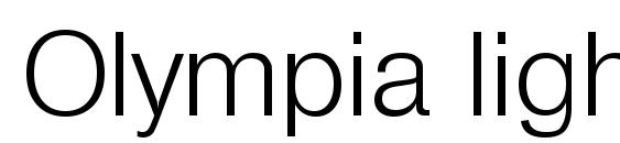 Olympia light Font