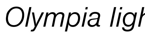 Olympia lightita Font