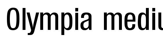 Olympia mediumcond font, free Olympia mediumcond font, preview Olympia mediumcond font