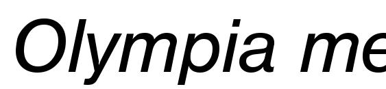 Olympia mediumita Font